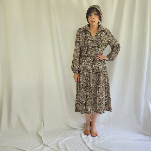 Vintage Dresses & Skirts - Vintage Multicolor Skirt Set